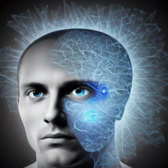 Visualization mind's eye man thinking man imagining