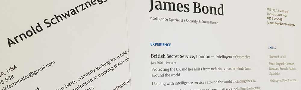 famous resumes